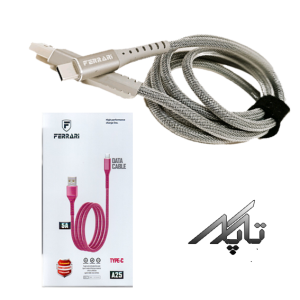 کابل شارژر و دیتا usb به USB-C (یو اس بی به تایپ سی) فراری مدل A25 اصلی