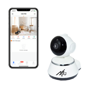 دوربین هوشمند WiFi V380 گردان با انتقال تصویر اینترنتی روی موبایل