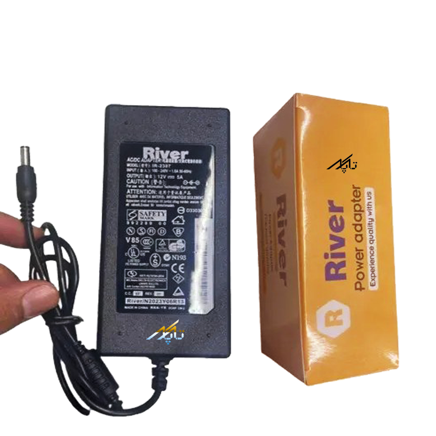 آداپتور 12 ولت 5 آمپر برند RIVER